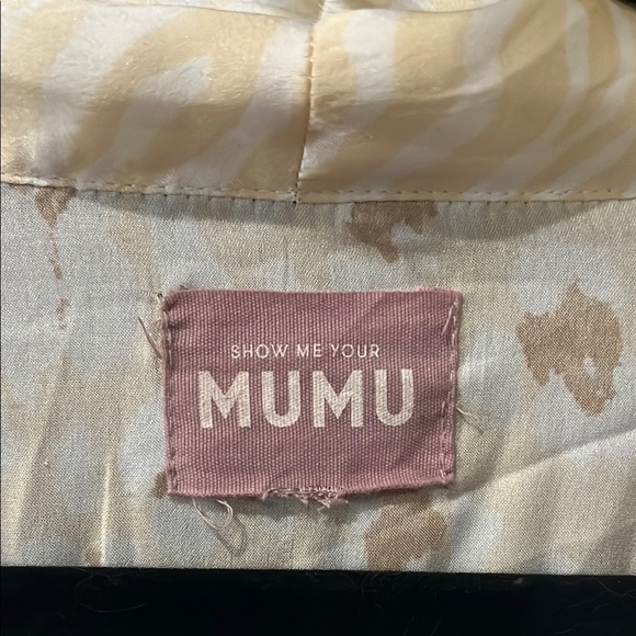 Show Me Your Mumu Ivory and Cream Animal Print Robe - Picture 2 of 6